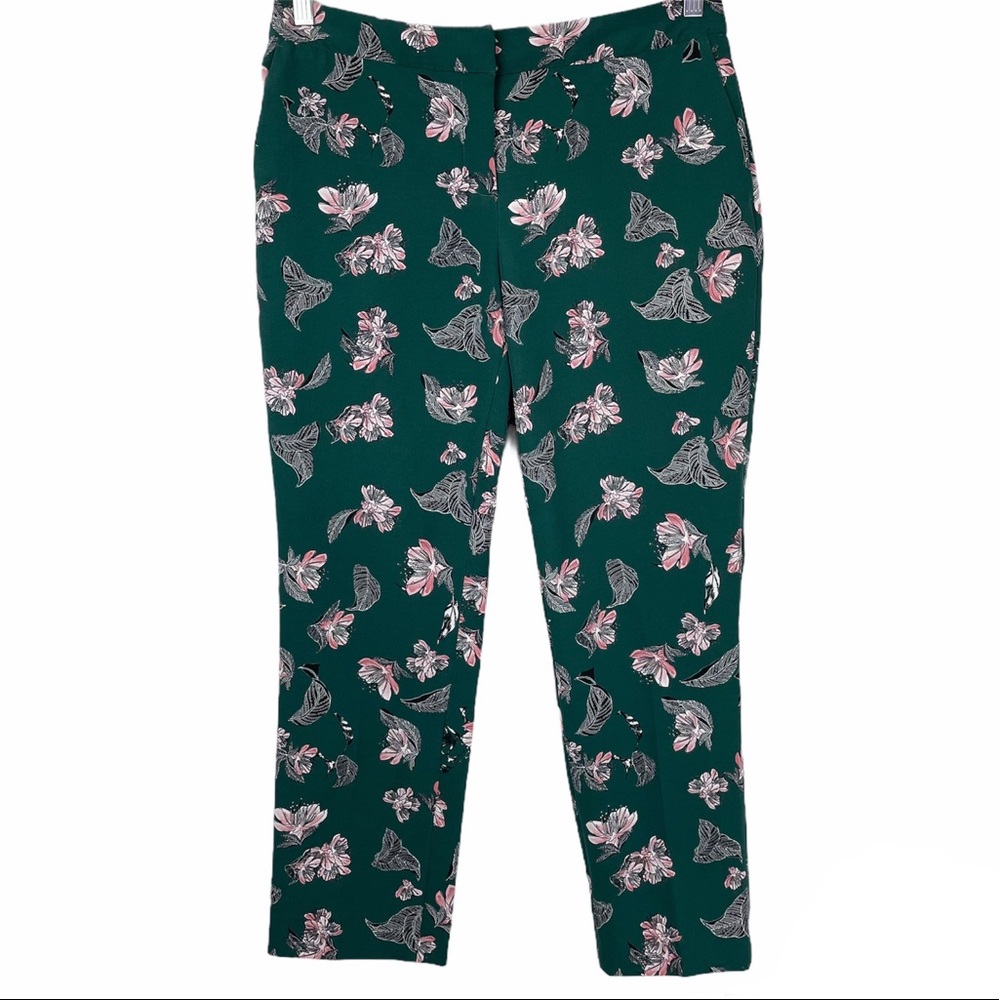 Eliane Rose Emeral Green Floral Trouser Pants Fall